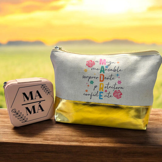 Conjunto Día de la Madre Joyero + Neceser