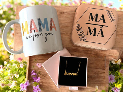 San Valentín Taza + Joyero + Conjunto de Joyas Día de la Madre