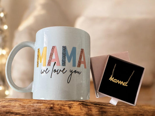 Conjunto Día de la madre TAZA + CONJUNTO DE JOYAS