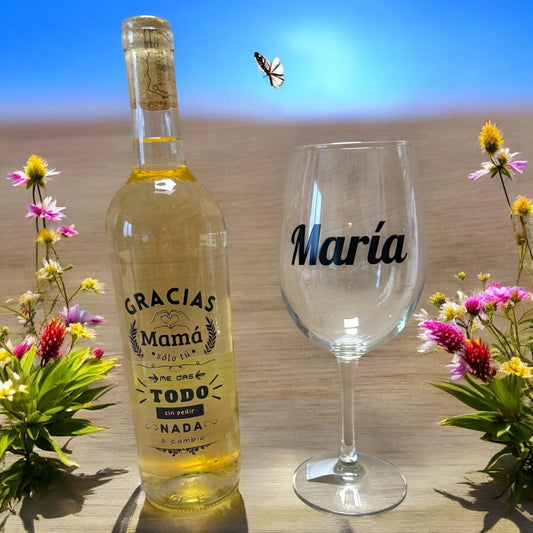 BOTELLA + COPA DÍA DE LA MADRE
