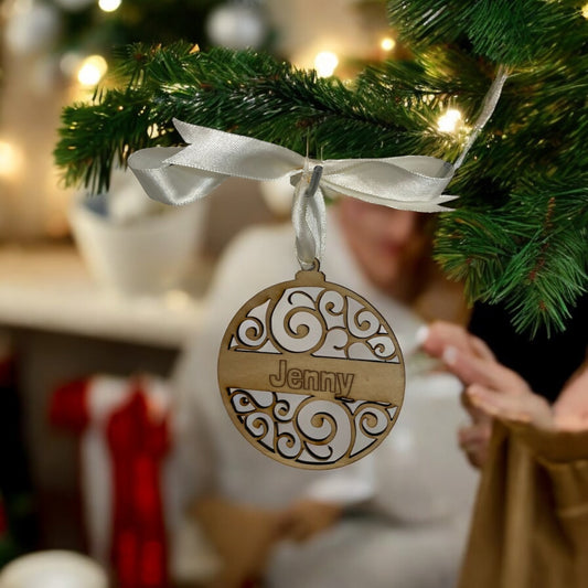 BOLA DE NAVIDAD CON NOMBRE