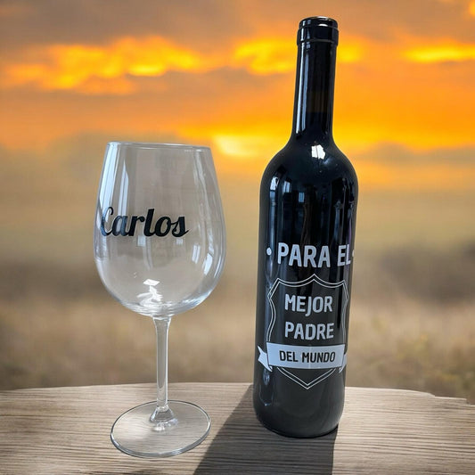 BOTELLA + COPA DÍA DEL PADRE