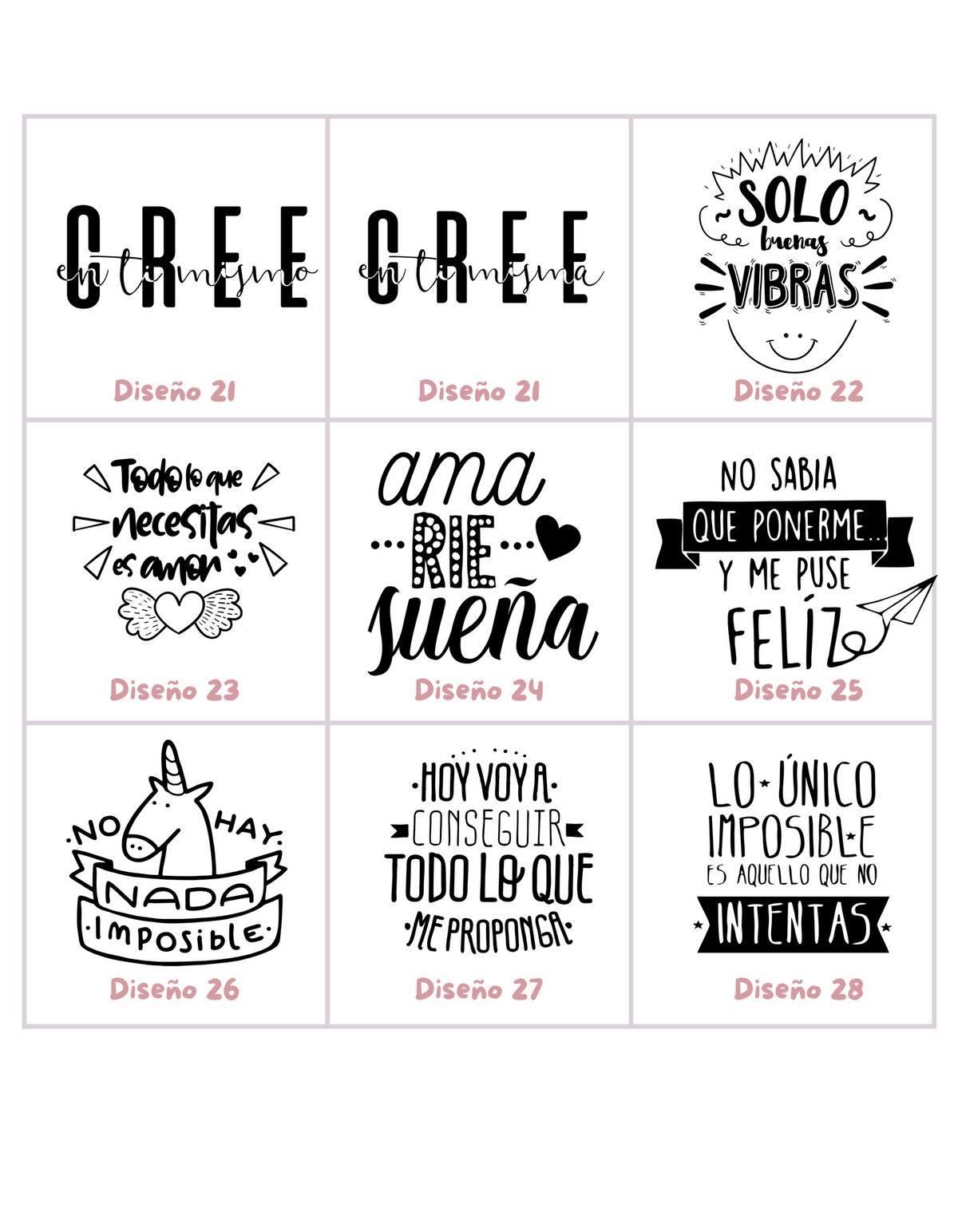 Tazas con diseños