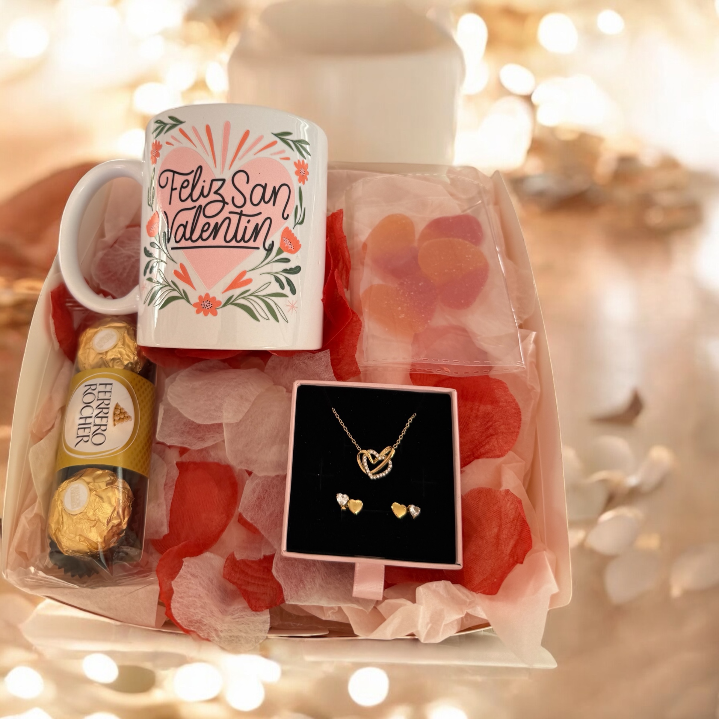 CONJUNTO TAZA + CONJUNTO DE JOYAS
