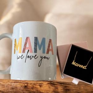 Conjunto Día de la madre TAZA + CONJUNTO DE JOYAS